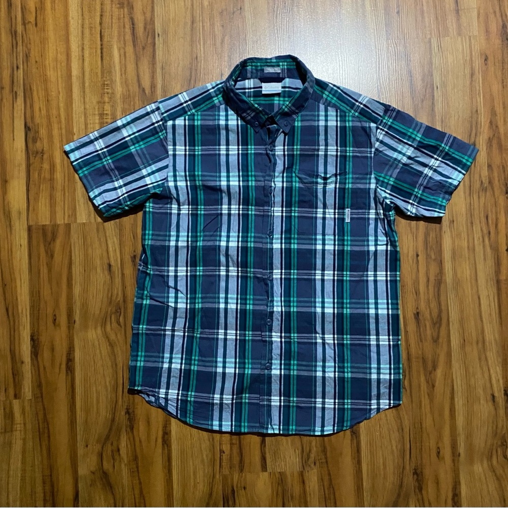 Columbia Sportswear Company Men’s Button Down Short Sleeve Shirt Regular Size L